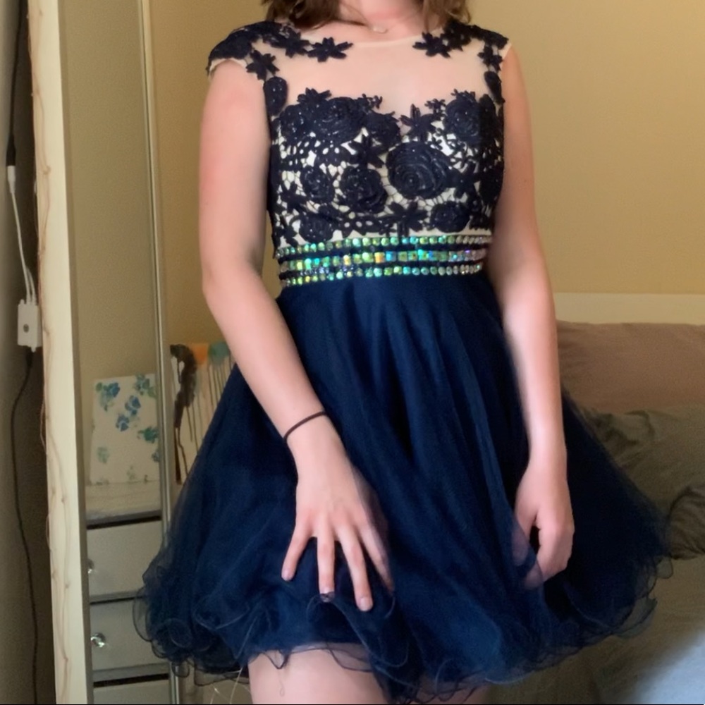 Beautiful Jeweled and Fluffy Dress